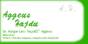 aggeus hajdu business card